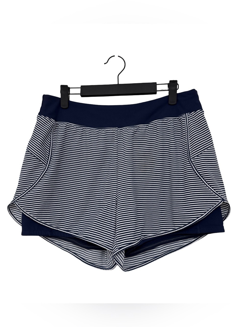 Southern Tide Women’s Nonie Athletic Shorts Navy and White Medium
